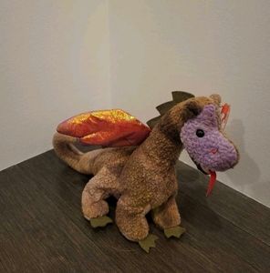 🍀4 FOR $15 NWT Beanie Baby Scorch the Dragon